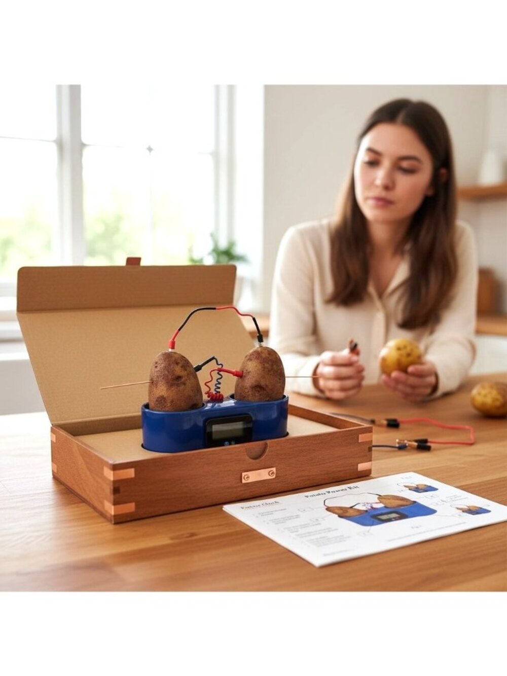 Pac-Sci Potato Clock Science Kit DIY Electrochemical Experiment STEM Learning